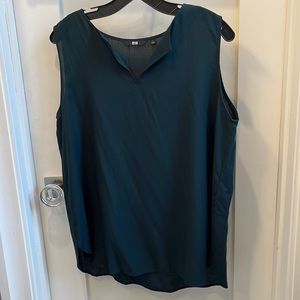 Uniqlo Dark Green Sleeveless Top